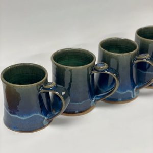 Gray-blue tone pottery cups