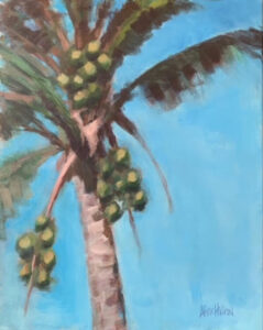 Palm tree with fruit painting